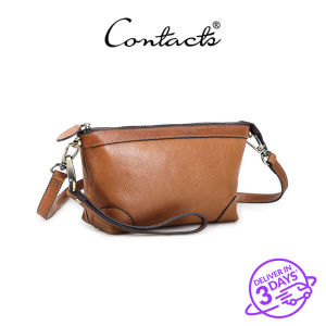 กระเป๋ากระเป๋าคาดอกหนังแท้สำหรับผู้หญิงครอบครัวหรูหราผู้หญิงแฟชั่นอาวุโสกระเป๋าสะพายไหล่กระเป๋าเดินทางออกเดทสลิง