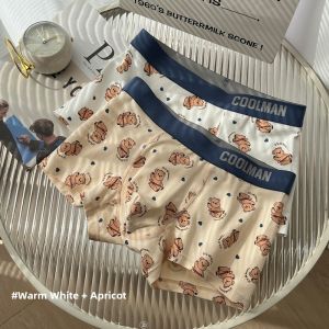 JIAZINI | Pure Cotton Underwear Boys Teenagers Middle School High School Students Cute New Style Cotton Men Boxer Briefs Shorts