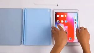 Smart Case Kompatibel Untuk Samsung Galaxy Tab S7 Tab S7 Fe Tab S7 Plus Tab S8 Tab S8 Plus Tab S9 Tab S9 Plus Case Stand Flip Bahan Kulit Silicone Magnetik