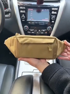 Lightweight Men’s Crossbody Bag Outdoor Sport Waist & Chest Pack Waterproof Multifunctional Shoulder Bag Canvas Belt Bag