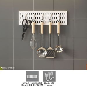 QINFEI | Hanging Spice Storage Rack Accessories No-Drilling Required Wall-Mounted