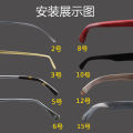 Glasses Temple Tips Allergic Film Non-Slip Heat Shrink Tubing Protective Anti-Wear Ear Booties Silicone Case Eye Mirror Leg Frame Support. 