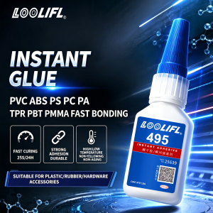495 Super Glue High Strength Fast Bonding for PVC ABS PS PC PA PBT PMMA Plastic Rubber Metal Accessories Repair Glue 20g 1-5pcs