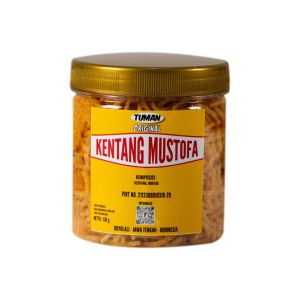 Kering Kentang Mustofa Pedas Manis Kemasan Toples 600ml 130gram