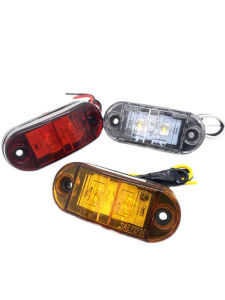 2led Piranha Side Light 12V Truck Carriage Side Light 24V Super Bright Waterproof Led Semi-Trailer Wide Waist Light