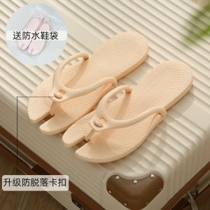 Portable Foldable Travel Slippers Womens Disposable EVA Couples Sandals Anti-Slip Wear-Resistant Summer Outdoor Slippers