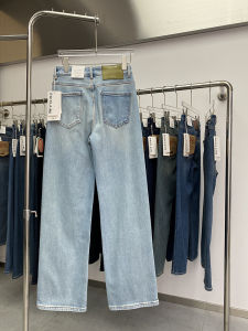 Daiclaire Womens Wide Leg Jeans Loose Fit High Waist Cotton Stretch Denim Winter Thickened Long Pants Spring Fashion