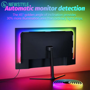 NEWSTYLE | LED Strip Sync Lights Bar Smart Gaming Ambient Light Computer Backlight Strip App Control Music/Color Sync Bedroom Decor