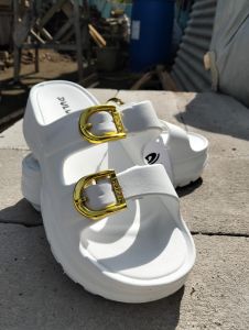 SANDAL Wedges Selop Wanita Hak Tinggi