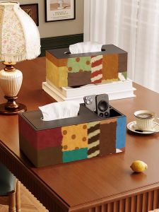 Luxury Living Room Tissue Box Remote Control Storage Box