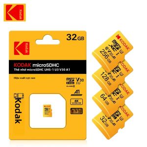 Thẻ Nhớ Micro SD KODAK 64GB HD Cho Máy Ảnh Điện Thoại Di Động Máy Tính Tai Nghe Loa - Tốc Độ Cao V30 U3 A1 Dùng Cho Camera Hành Trình