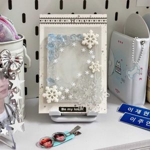 Kpop Ins style photocard acrylic shell card brick DIY transparent photocard protection photocard holder photo frame acrylic photocard holder 卡砖 滴胶卡砖 UV胶卡砖 小卡卡砖 贝壳卡砖 小卡保护套 保护壳 DIY卡砖