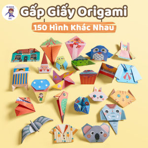Bộ Gấp Giấy Origami 150 Hình Đa Dạng - Đồ Chơi Giao Dục Giúp Bé Học Và Chơi Phát Triển Trí Tuệ