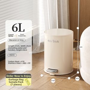 MR.Bin | Home Use Foot Pedal High-End Trash Can
