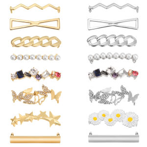 NAMSHEVA 1/8pcs DIY Decor Casual Shoes Shoe Care and Accessories Decorations for Sneakers Shoe Charms Shoe Decoration Clip Shoelaces Clips Shoes Accessory