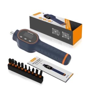 1/4 Digital Torque Screwdriver Drive Screwdriver 7.08-70.8 In-lbs Torque Wrench Driver 10pcs Magnetic Drill Bit Repair Tool Kit