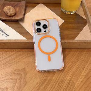 WANKEHUANG | Vỏ Bảo Vệ Chống Sốc cho iPhone 17 Pro Max iPhone 16 Pro Max iPhone 15 Pro Max iPhone 14 Pro iPhone 13 P Thiết Kế Đơn Giản Trong Suốt