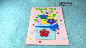 Monstrously Thank You Card DIY Crafting Creative Teachers Day Gift