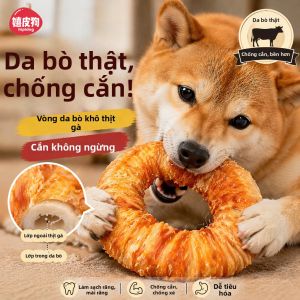 hipidog | Thức Ăn Trị Liệu Răng Dẻo từ Da Gà và Bò cho Chó Nhỏ đến Vừa