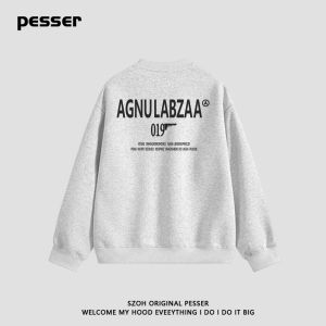 Áo Nỉ Dài Tay Màu Đen Thường Ngày Cho Nam Áo Sơ Mi Cơ Bản Phong Cách Mỹ Dày Dặn Mùa Hè 2025 Áo Thun Cổ Tròn in Họa Tiết