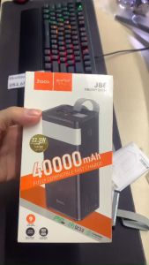 Pin Sạc dự phòng dung lượng lớn 40000mAh Hoco có đèn pin và báo phần trăm sạc siêu bền và siêu trâu tích trữ pin từ 5-7 lần sạc