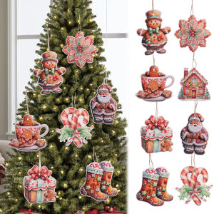 12 ชุดเครื่องประดับจี้คริสต์มาสขนมปังขิงสำหรับผู้ชายแขวนตกแต่งต้นคริสต์มาสปาร์ตี้ - ราคาเครื่องมกตึง