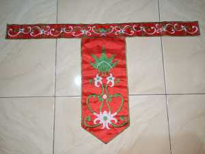Bordir Sabuk tari efek