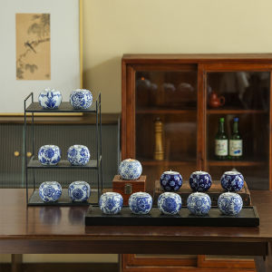 ZHIZHOU | Chinese Vintage Blue and White Porcelain Romantic Candle Holder