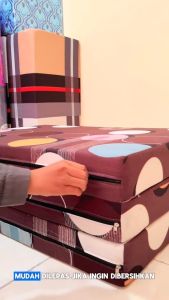 KASUR LIPAT 3 PATAH FREE TAS - Ukuran 180x90x10cm & 180x120x10cm