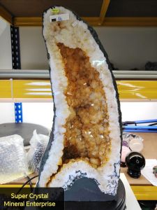 Brazil High Grade Citrine Crystal Cave C18