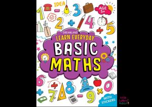 Age5 Basic Maths Activity Book for kids สมุดกิจกรรมเสริมทักษะคณิตศาสตร์สำหรับเด็ก(พร้อมสติ๊กเกอร์ท้ายเล่ม) แบบฝึกหัดเลขสำหรับเด็กอายุ5ปี ขึ้นไป