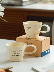 Cốc Cà Phê Bằng Gốm Sứ 200ml-300ml Cốc Nước Sáng Tạo Dùng Chung Cho Văn Phòng Và Gia Đình Cốc Cà Phê Sáng Cho Cặp Đôi