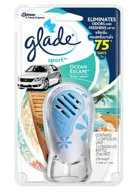 เกลด สปอร์ต น้ำหอมปรับอากาศในรถ 7มล. Glade Sport Car Air Freshener Starter 7ml.