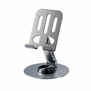 Stand holder Hp metal Rotary 360° Besi Stainless - dudukan Handphone Besi 360 derajat- phone holder