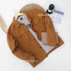 Jaket Jeans Mustard