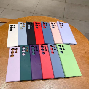 (พร้อมส่งจากไทย) เคส Samsung เคสโทรศัพท์ชาร์จไร้สายชุบสุดหรูสำหรับ Samsung Galaxy S25 S24 S23 S22 Ultra Plus S23FE กรอบคู่ทำจากซิลิโคน TPU แบบนิ่มป้องกันเลนส์กล้องกรอบด้านหลังกันกระแทก