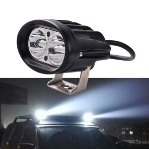 Led E-bike Headlight Auxiliary Driving Lamp Yellow Motorcycle Fog Light Work Spotlights Flood White For Rad Power Bikes Offroad