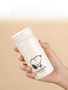 Snoopy Mini Portable Childrens Water Cup Stainless Steel 316 Insulated Beverage Container Female Stylish Compact Drinkware