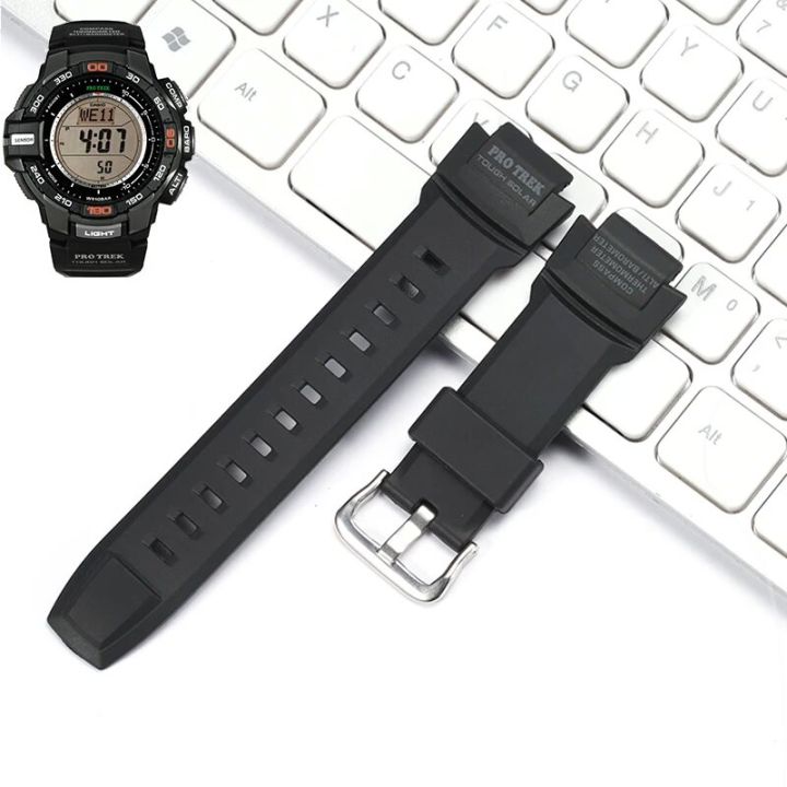 Resin Watchband Suitable For Casio Pro Trek Prg-270 Prg 270 Watch Strap 