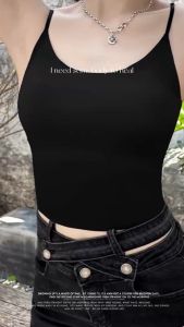 #756 เสื้อซับในสั้น เสื้อสายเดี่ยว ครึ่งตัว ผ้าไหมน้ำเเข็ง เย็นสบาย ไม่อึดอัด Free sizeราคาขายส่งจัดส่งในวันเดียวกัน