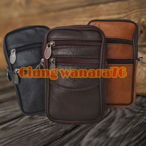 Tas selempang kulit sarung hp kulit jumbo tas hp kulit multifungsi