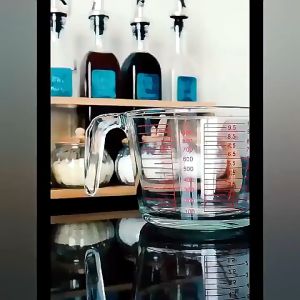 大容量玻璃量杯带刻度家用烘焙工具微波炉加厚带把透明测量玻璃杯 | Large Capacity Glass Measuring Cup with Scale Home Baking Tool Microwave-Safe Thickened with Handle Transparent