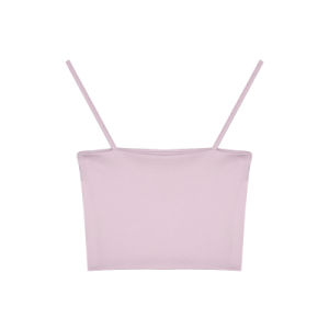 เสื้อกั๊กสายเดี่ยวแขนกุดผ้าไหมน้ำแข็งสั้นเซ็กซี่ไซส์ใหญ่สำหรับผู้หญิง ฤดูใบไม้ผลิและฤดูร้อน เสื้อชั้นในสั้นสำหรับใส่ใต้เสื้อผ้า