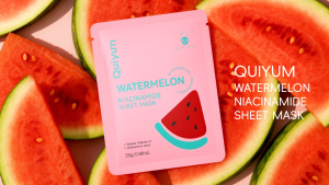 QUIYUM Watermelon Niacinamide Sheet Mask Stable Vitamin C Hyaluronic Acid 1pcs