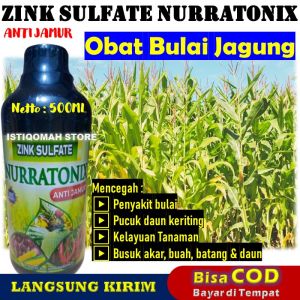100% MANJUR Pupuk Obat Bulai Jagung Terbaik ZINK NURRATONIX 500ML Pupuk Semprot Anti Bulai Tanaman Jagung Pupuk Pengendali Penyakit Bulai Bule pada Tanaman Jangung yang Bagus dan AMPUH TERLARIS