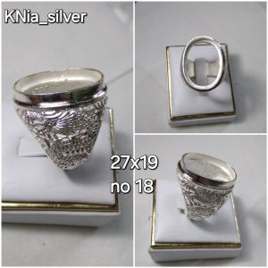 emban/cincin perak ukir naga