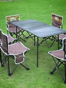 โต๊ะพับได้ Folding table โต๊ะปิคนิค โต๊ะพกลางแจ้งแบบพกพา พกพาสะดว รับน้ำหนักได้500กก ชุดโต๊ะพับแคมป์ปิ้ง