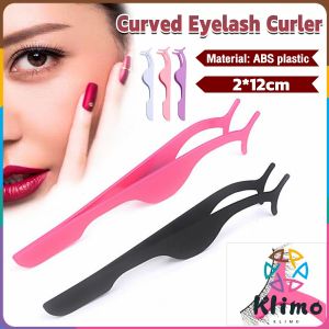 KLIMO Curved Eyelash Curler Plastic False Eyelash Clip Aids For Grafting Eyelashes Arc Mouth Clip
