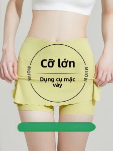 MiiOW | Quần an toàn mùa hè mỏng bằng lụa băng cho nữ Quần đùi cạp cao che chắn chống ánh sáng Quần đùi cơ bản cỡ lớn