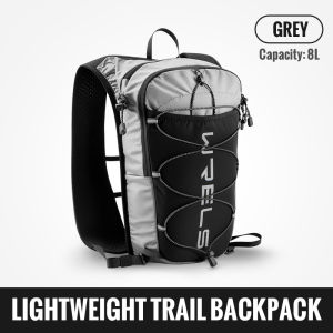 WRELS | WRELS Running Vest Hydration Pack Lightweight Foldable Trail Running Backpack Marathon Vest Breathable Reflective Sport Daypack